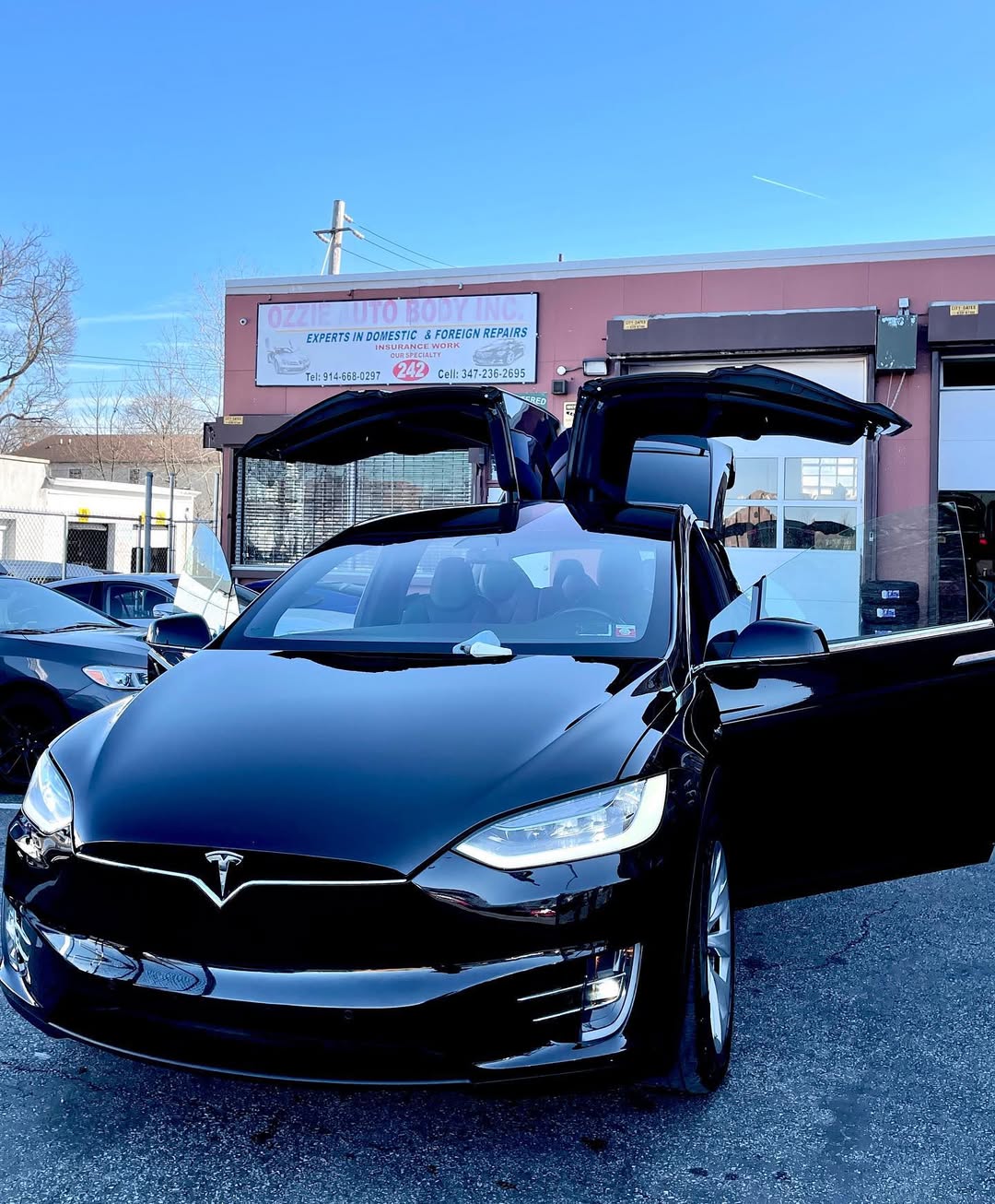 Tesla X certified body repair
