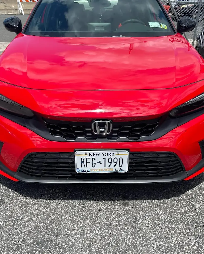 Dent removal — door panel